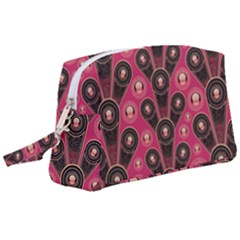 Background Abstract Pattern Wristlet Pouch Bag (large)