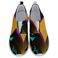 Geometric Gradient Psychedelic No Lace Lightweight Shoes by HermanTelo