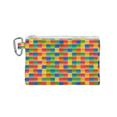 Background Colorful Abstract Canvas Cosmetic Bag (small)