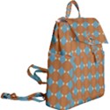 Pattern Brown Triangle Buckle Everyday Backpack View2