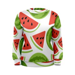 Watermelon Juice Auglis Clip Art Watermelon Women s Sweatshirt by Vaneshart