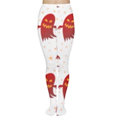 Ghost Halloween Drawing Flower Leaf Tights by Vaneshart