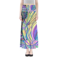 Happpy (4) Full Length Maxi Skirt by nicholakarma