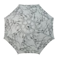 White Marble Texture Floor Background With Black Veins Texture Greek Marble Print Luxuous Real Marble Golf Umbrellas by genx