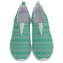 Pattern Green No Lace Lightweight Shoes