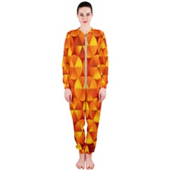 Background Triangle Circle Abstract Onepiece Jumpsuit (ladies)  by HermanTelo