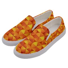 Background Triangle Circle Abstract Men s Canvas Slip Ons by HermanTelo