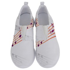 Music Notes Clef Sound No Lace Lightweight Shoes