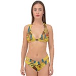 Seaside Heights Beach Club 1960s Double Strap Halter Bikini Set