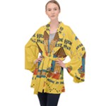 Seaside Heights Beach Club 1960s Long Sleeve Velvet Kimono 