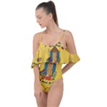 Seaside Heights Beach Club 1960s Drape Piece Swimsuit