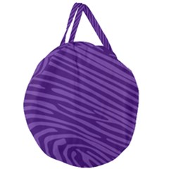 Pattern Texture Purple Giant Round Zipper Tote by Mariart