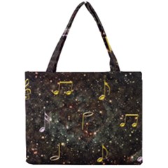 Music Clef Musical Note Background Mini Tote Bag