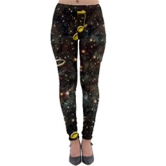Music Clef Musical Note Background Lightweight Velour Leggings