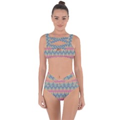 Pattern Background Texture Colorful Bandaged Up Bikini Set 