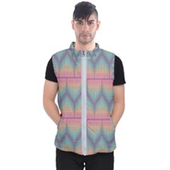 Pattern Background Texture Colorful Men s Puffer Vest by HermanTelo