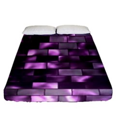 Background Wall Light Glow Fitted Sheet (queen Size)