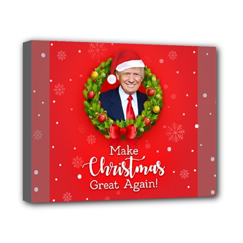 Make Christmas Great Again With Trump Face Maga Canvas 10  X 8  (stretched) by snek