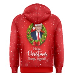 Make Christmas Great Again With Trump Face Maga Men s Zipper Hoodie by snek