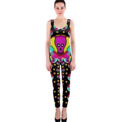Skull With Many Friends One Piece Catsuit by pepitasart
