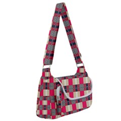 Background Texture Plaid Red Multipack Bag