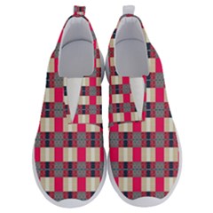 Background Texture Plaid Red No Lace Lightweight Shoes