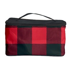 Canadian Lumberjack Red And Black Plaid Canada Cosmetic Storage by snek