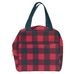 Canadian Lumberjack Red And Black Plaid Canada Boxy Hand Bag by snek