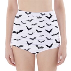 Bats Pattern High-waisted Bikini Bottoms by Sobalvarro