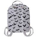 Bats Pattern Flap Pocket Backpack (Large) View3