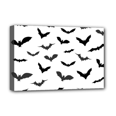 Bats Pattern Deluxe Canvas 18  X 12  (stretched) by Sobalvarro