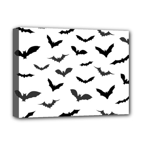 Bats Pattern Deluxe Canvas 16  X 12  (stretched)  by Sobalvarro