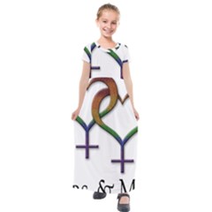 Mrs  And Mrs  Kids  Short Sleeve Maxi Dress by LiveLoudGraphics