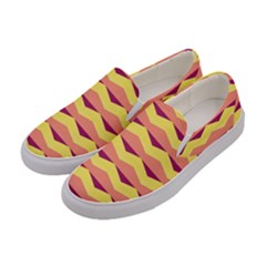 Background Colorful Chevron Women s Canvas Slip Ons