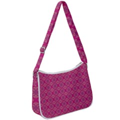 Background Texture Pattern Mandala Zip Up Shoulder Bag by HermanTelo