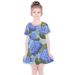 Hydrangea  Kids  Simple Cotton Dress by Sobalvarro