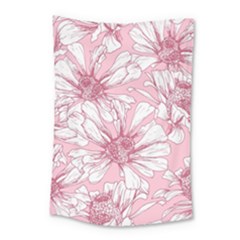 Pink Flowers Small Tapestry by Sobalvarro
