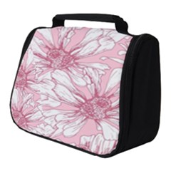 Pink Flowers Full Print Travel Pouch (small) by Sobalvarro