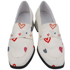 ? Pattern  Women s Chunky Heel Loafers by Sobalvarro
