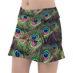 Peacock Feathers Color Plumage Tennis Skorts