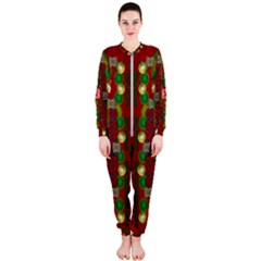In Time For The Season Of Christmas An Jule Onepiece Jumpsuit (ladies)  by pepitasart