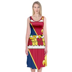 Coat Of Arms Of United States Army 133rd Field Artillery Regiment Midi Sleeveless Dress by abbeyz71
