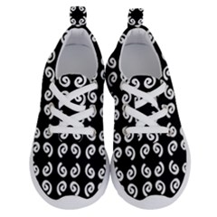 Abstrait Spirale Blanc/noir Running Shoes by kcreatif