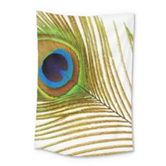 Peacock Feather Plumage Colorful Small Tapestry