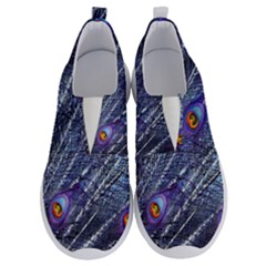 Peacock Feathers Color Plumage Blue No Lace Lightweight Shoes by Sapixe