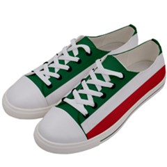 Flag Patriote Quebec Patriot Red Green White Modern French Canadian Separatism Black Background Women s Low Top Canvas Sneakers by Quebec