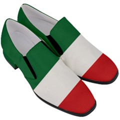 Flag Patriote Quebec Patriot Red Green White Modern French Canadian Separatism Black Background Women Slip On Heel Loafers by Quebec