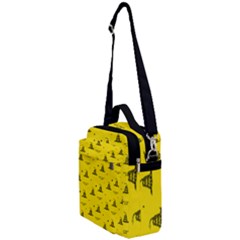 Gadsden Flag Don t Tread On Me Yellow And Black Pattern With American Stars Crossbody Day Bag
