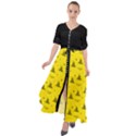 Gadsden Flag Don t tread on me Yellow and Black Pattern with american stars Waist Tie Boho Maxi Dress View1