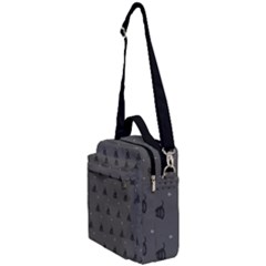 Gadsden Flag Don t Tread On Me Black And Gray Snake And Metal Gothic Crosses Crossbody Day Bag by snek